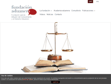 Tablet Screenshot of fundacionaduanera.org